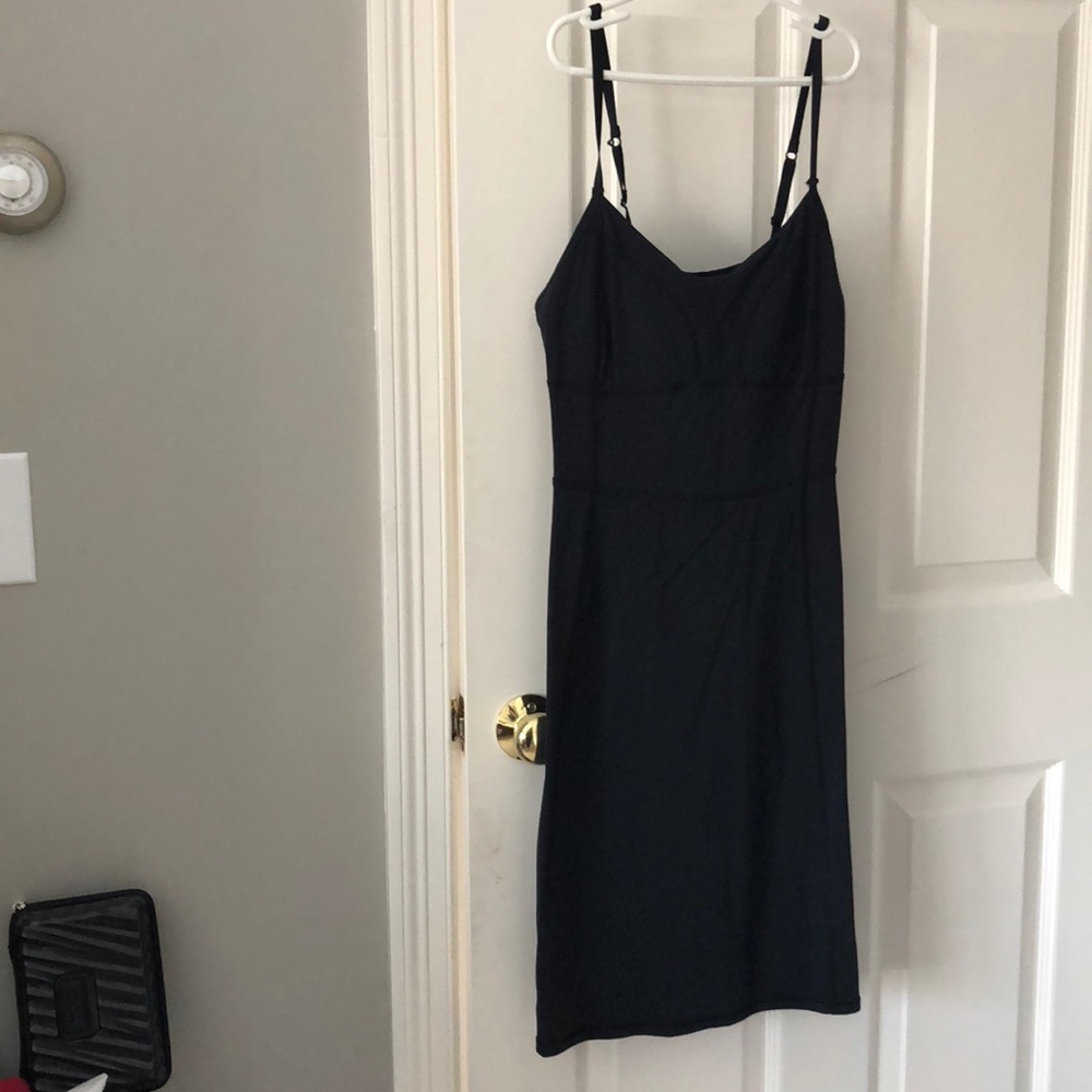 Lucy black dress with built in bra